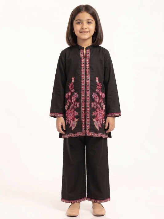 Embroidered Girls Co Ord Set VG210-A