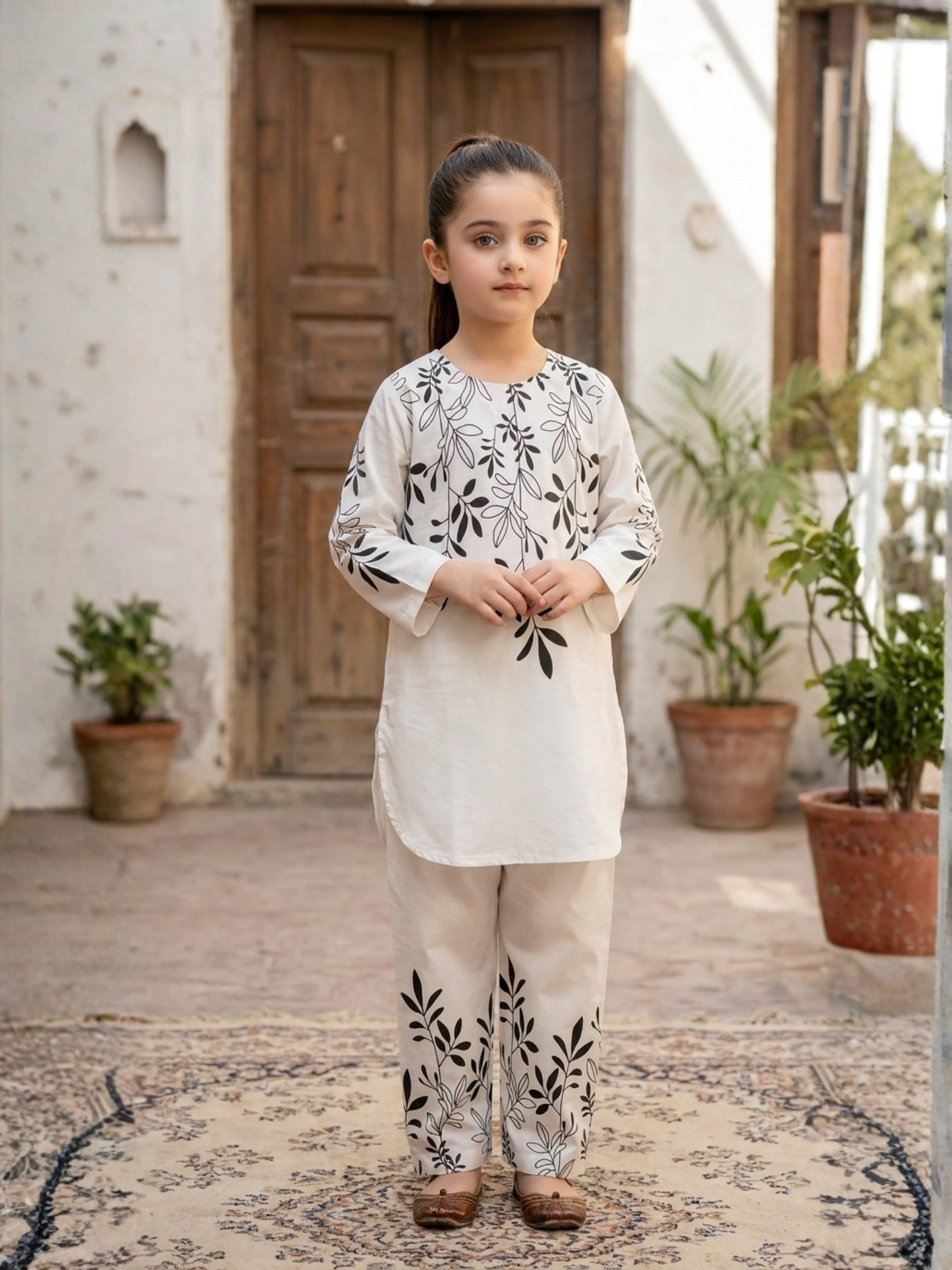 Printed  Girls Co Ord Set VG211-A