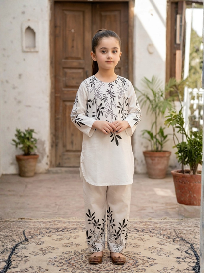 Printed  Girls Co Ord Set VG211-A