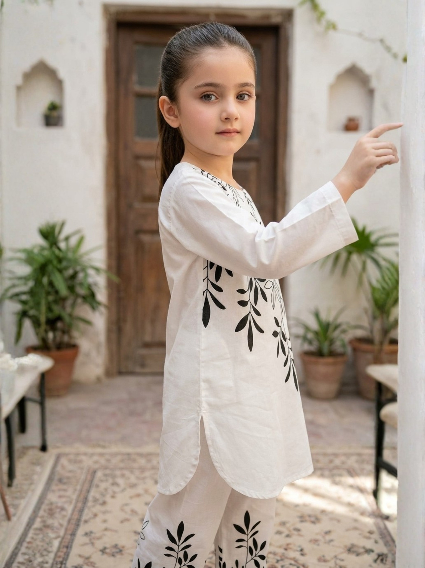 Printed  Girls Co Ord Set VG211-A