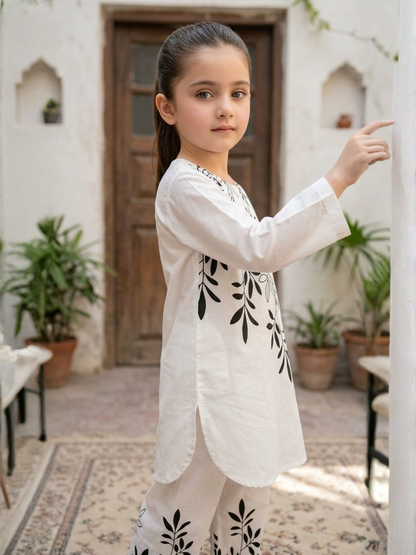 Printed  Girls Co Ord Set VG211-A