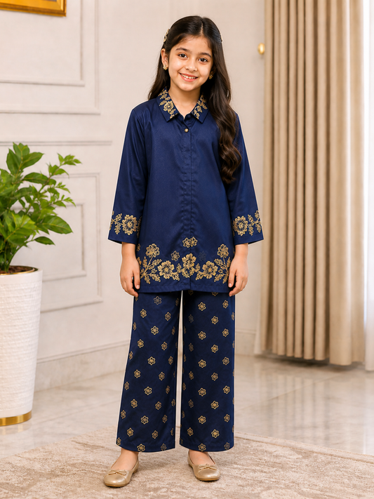 Girls Co Ord Set Printed VG218-A