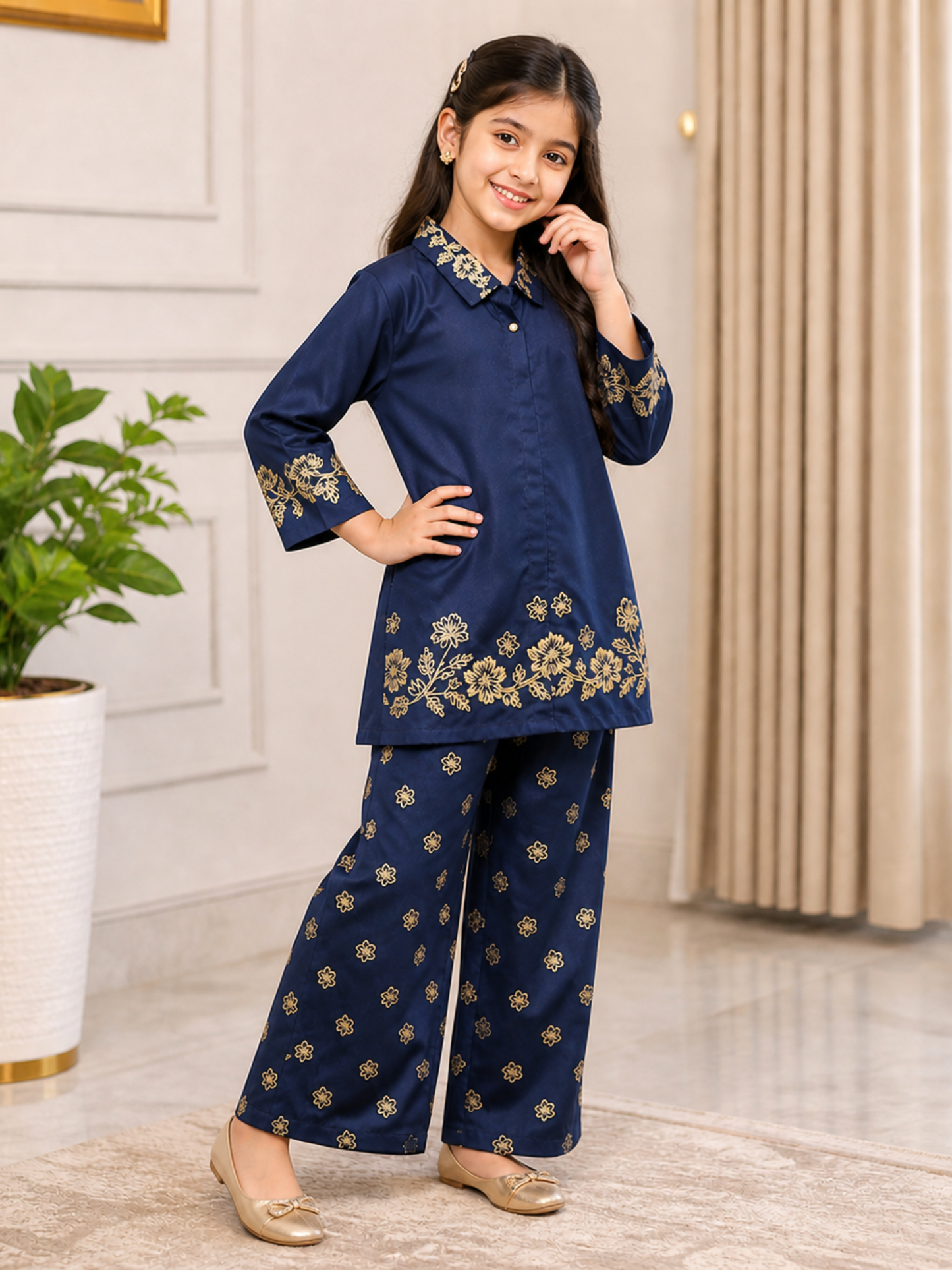 Girls Co Ord Set Printed VG218-A