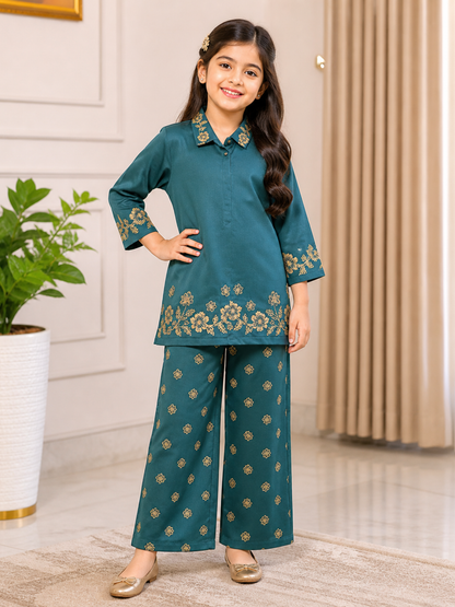 Girls Co Ord Set Printed VG218-B