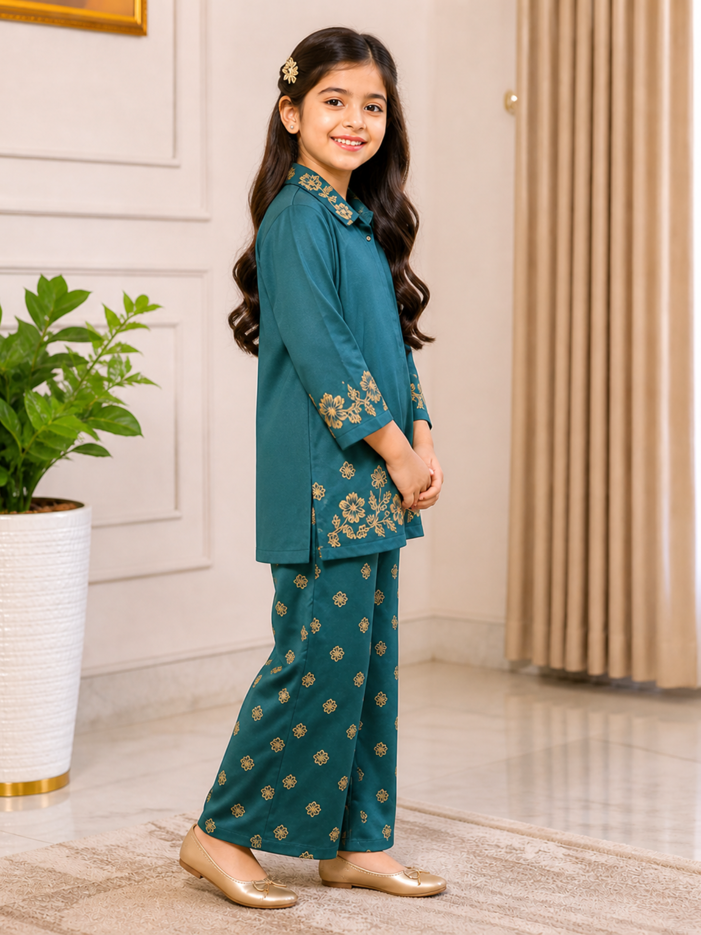 Girls Co Ord Set Printed VG218-B