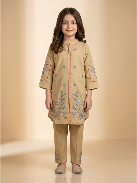 Girls Co Ord Set Embroidered VG209-B