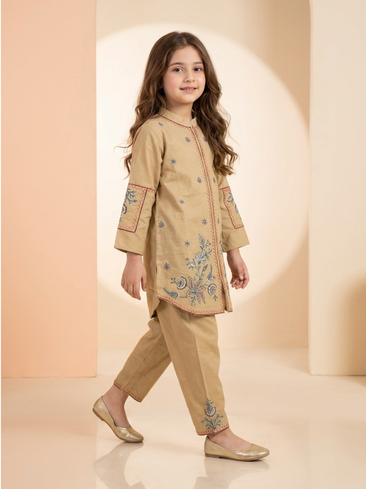 Girls Co Ord Set Embroidered VG209-B