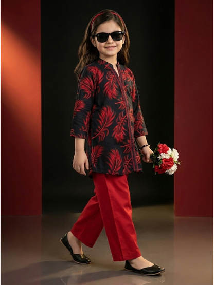 Printed  Girls Co Ord Set VG228-B