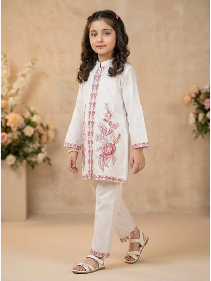 Embroidered Girls Co Ord Set VG210-C