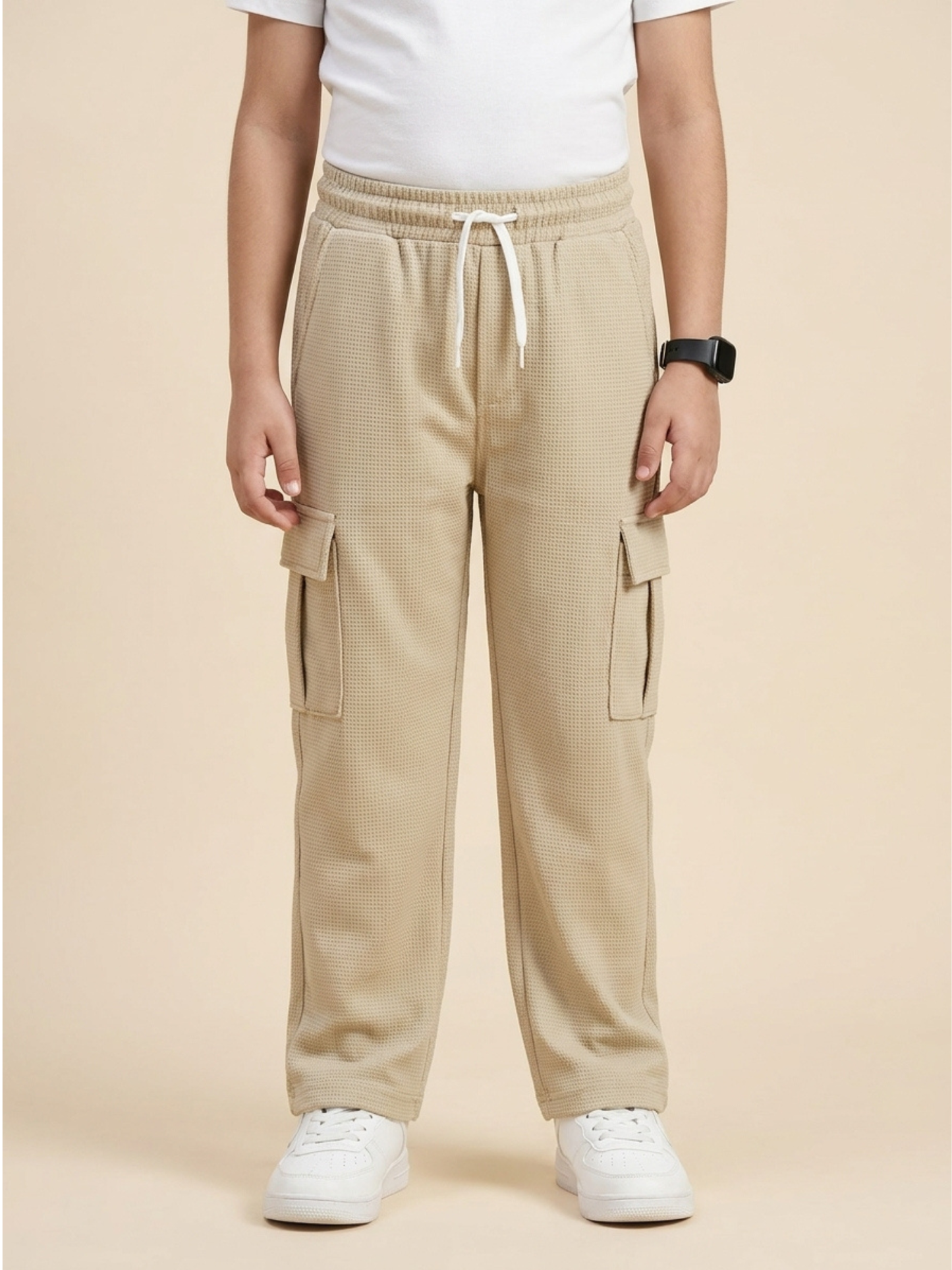 Boys Imported Textured Cargo Trouser VT27-A