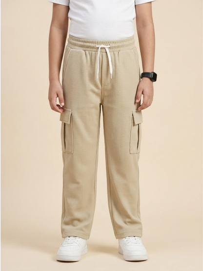 Boys Imported Textured Cargo Trouser VT27-A