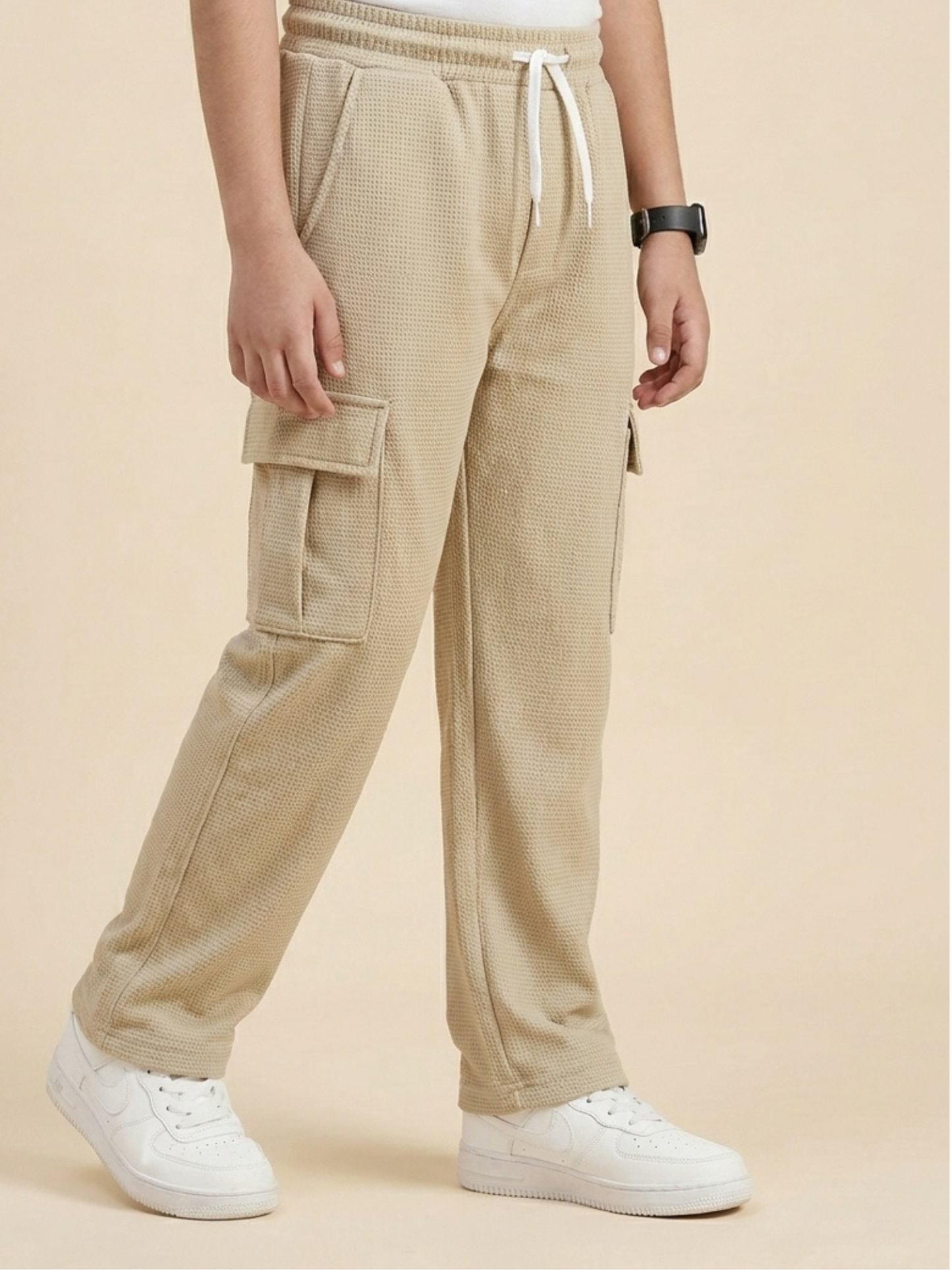 Boys Imported Textured Cargo Trouser VT27-A