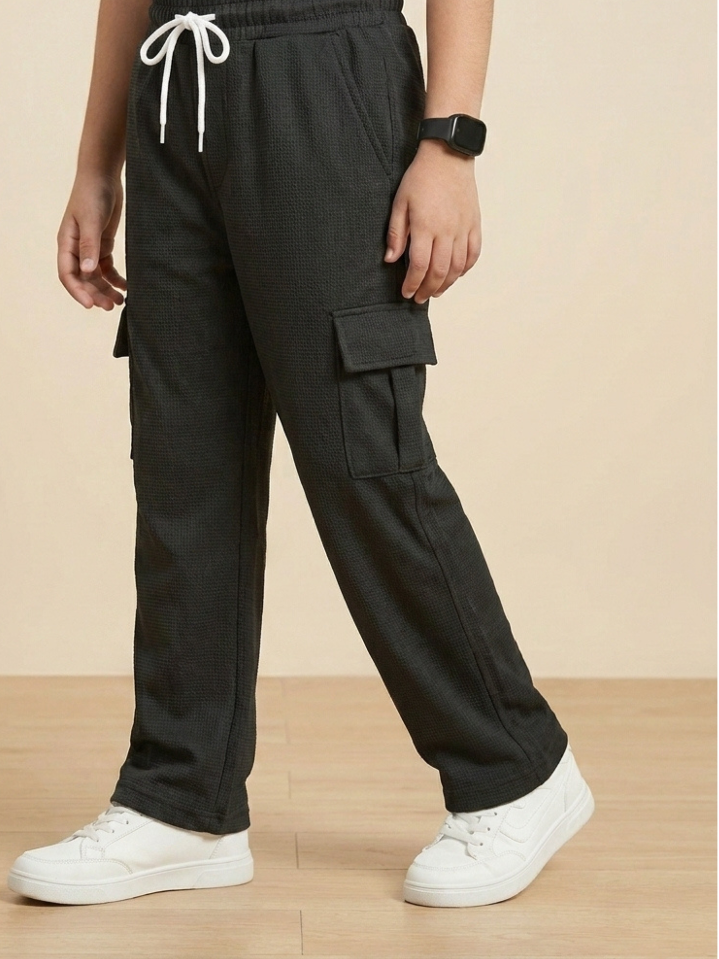 Boys Imported Textured Cargo Trouser VT27-B