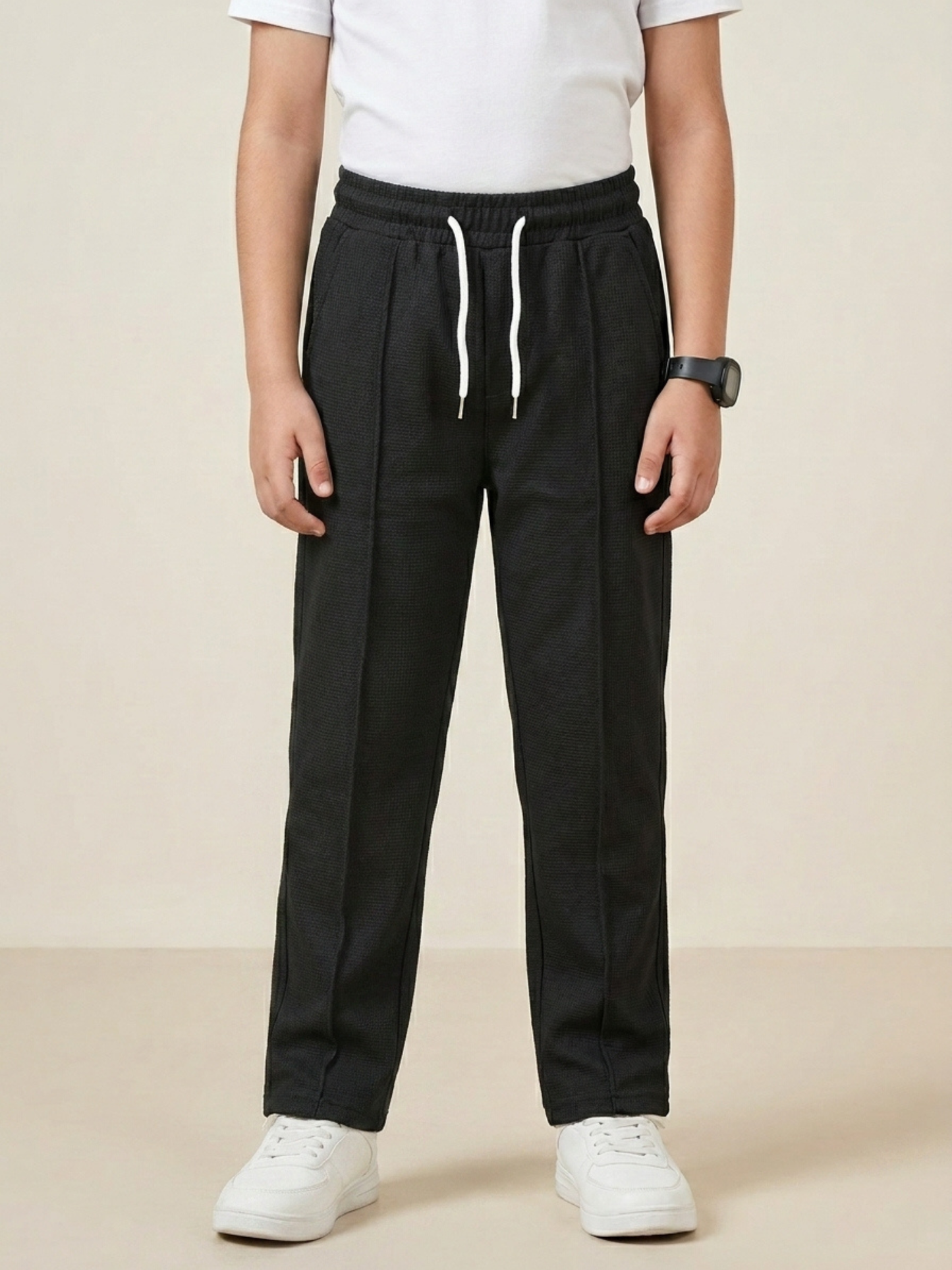 Boys Imported Textured Pintuck Trouser VT28-A