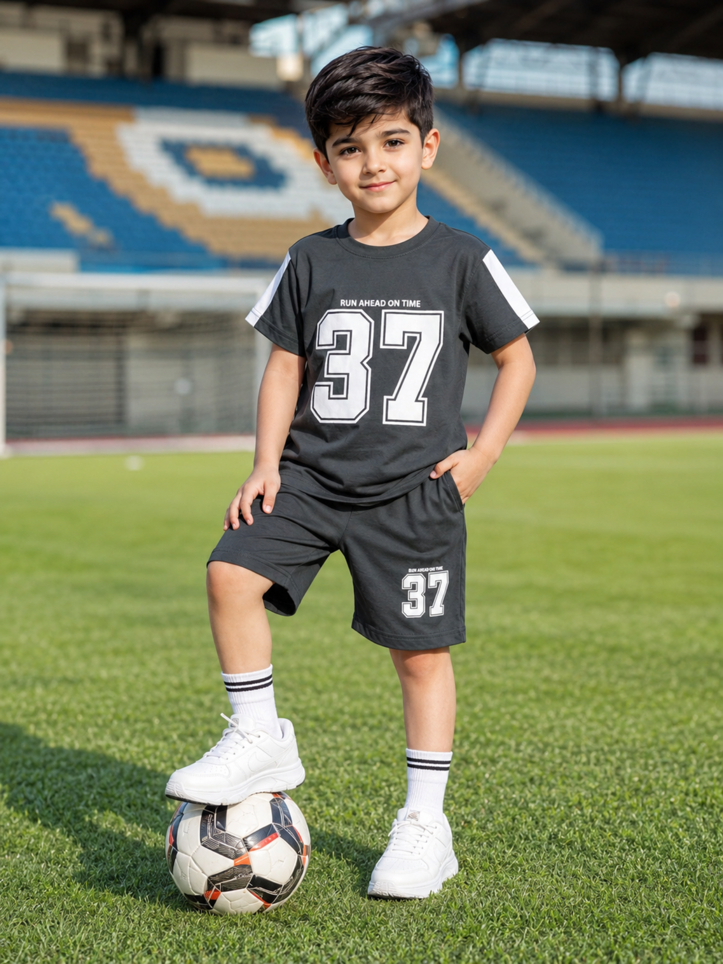 Kids Single Jersey Summer Tarcksuit VST76-A