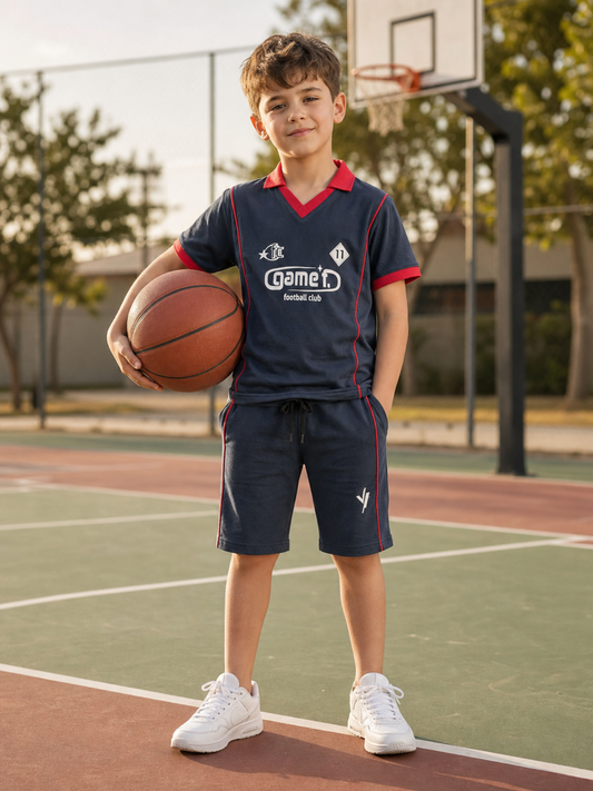 Kids Single Jersey Summer Tarcksuit VST77-A