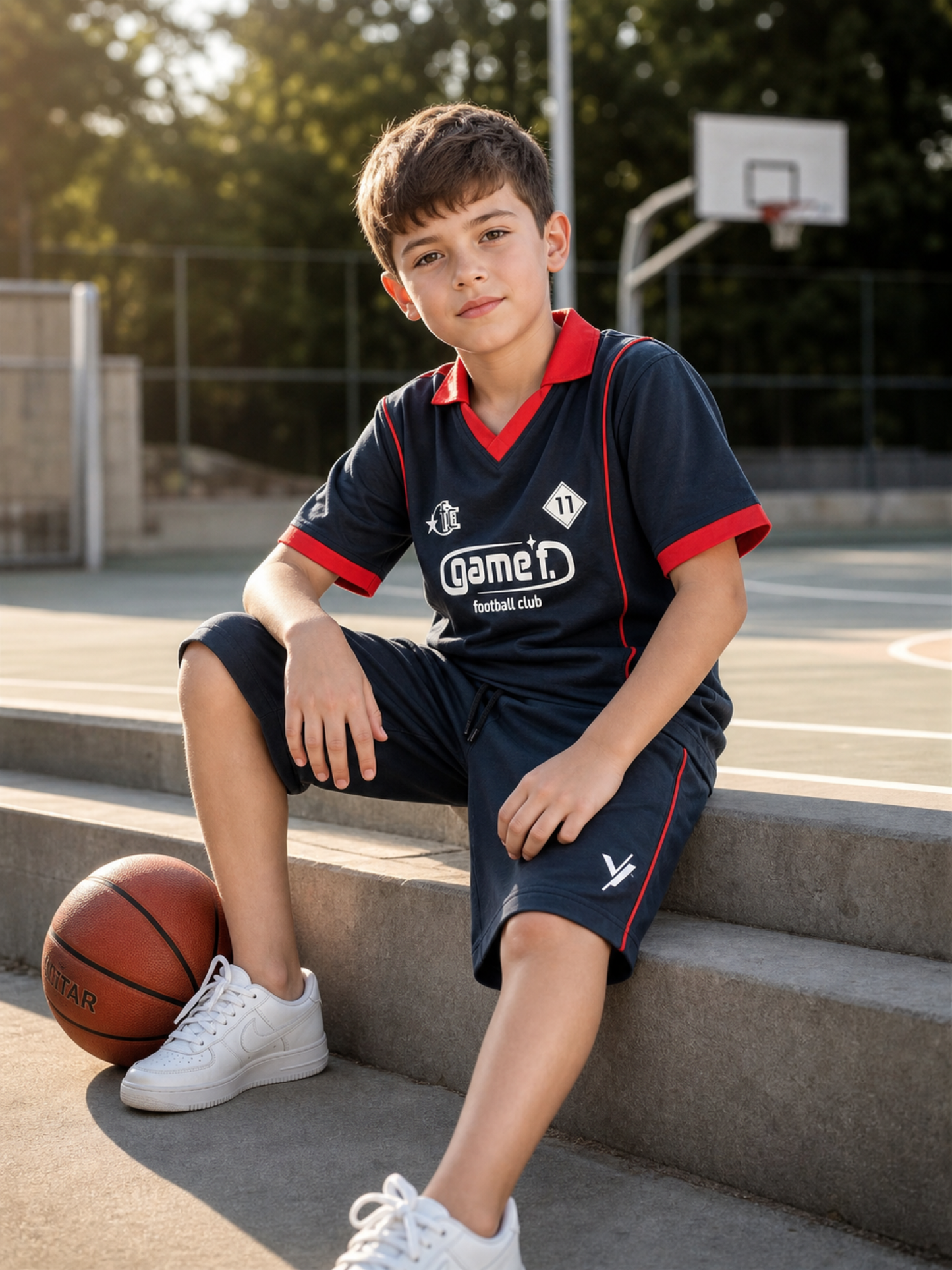 Kids Single Jersey Summer Tarcksuit VST77-A