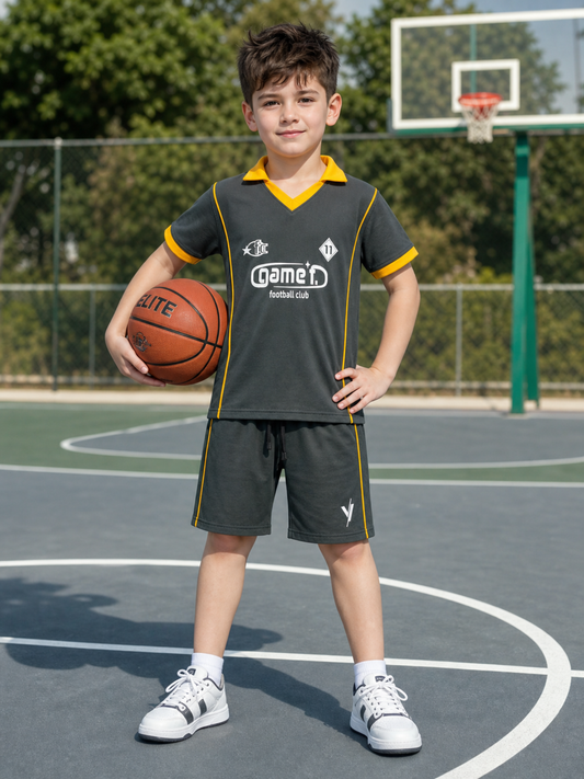 Kids Single Jersey Summer Tarcksuit VST77-B