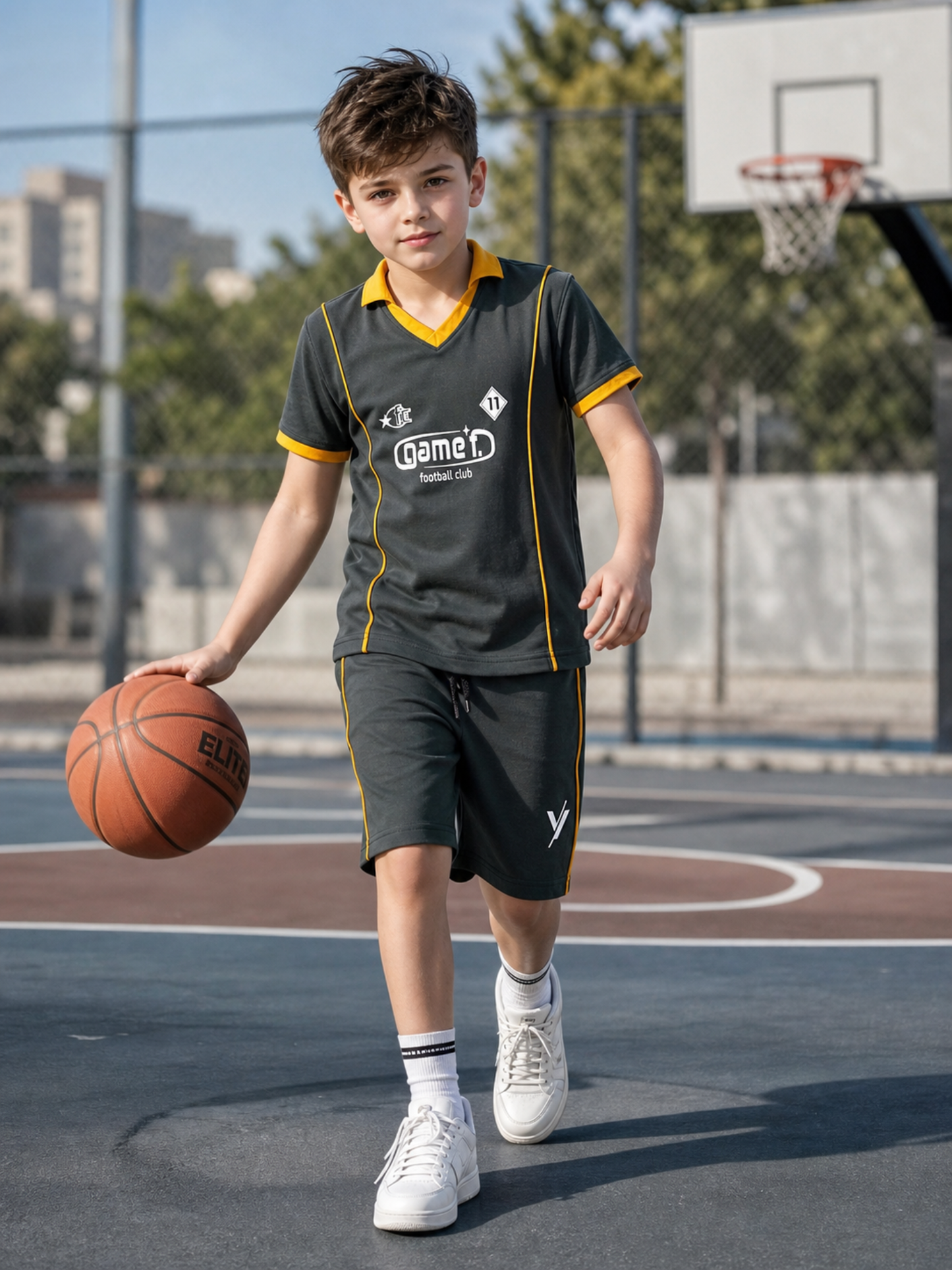 Kids Single Jersey Summer Tarcksuit VST77-B
