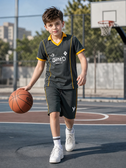 Kids Single Jersey Summer Tarcksuit VST77-B