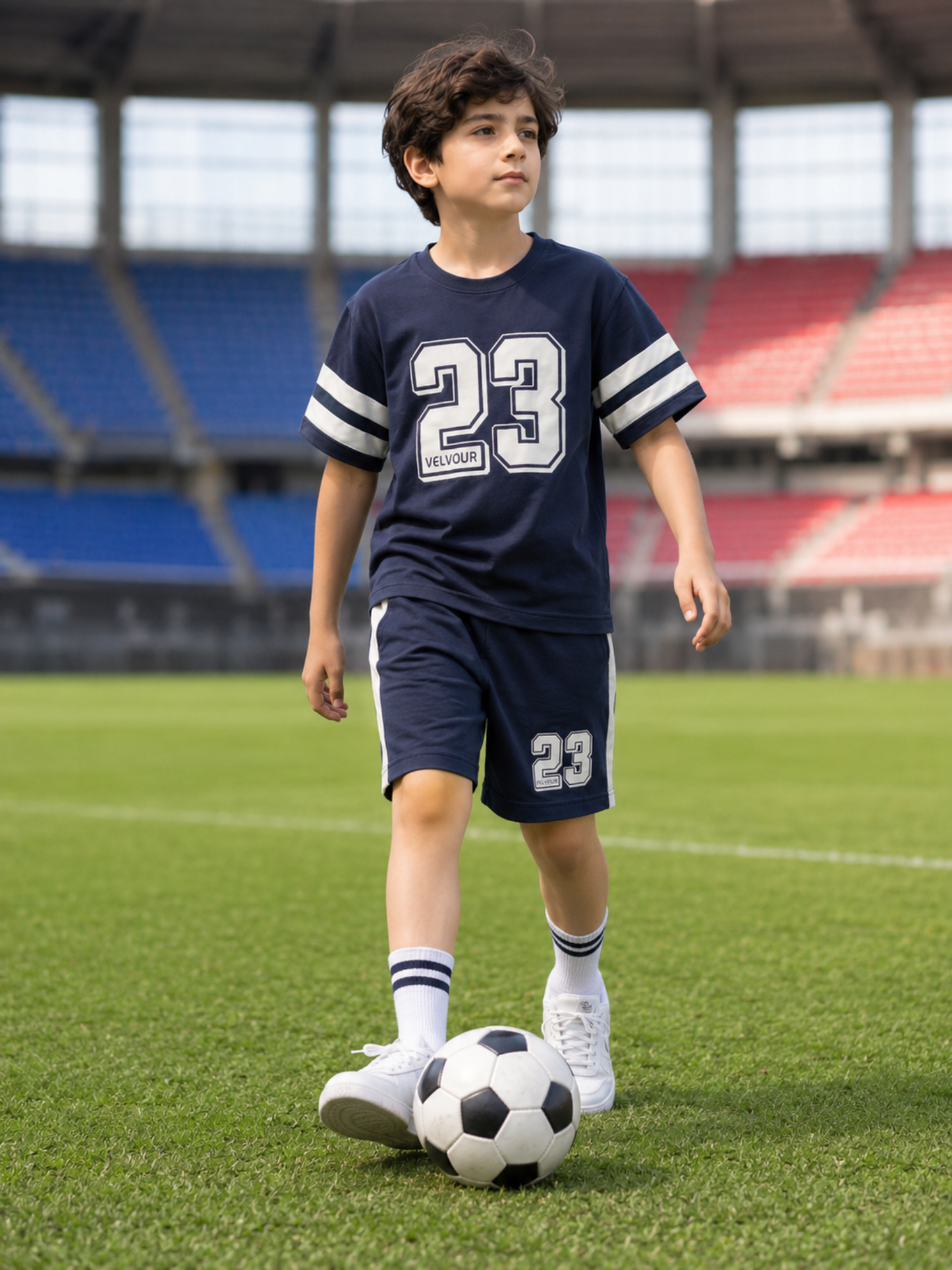 Kids Single Jersey Summer Tarcksuit VST78-B