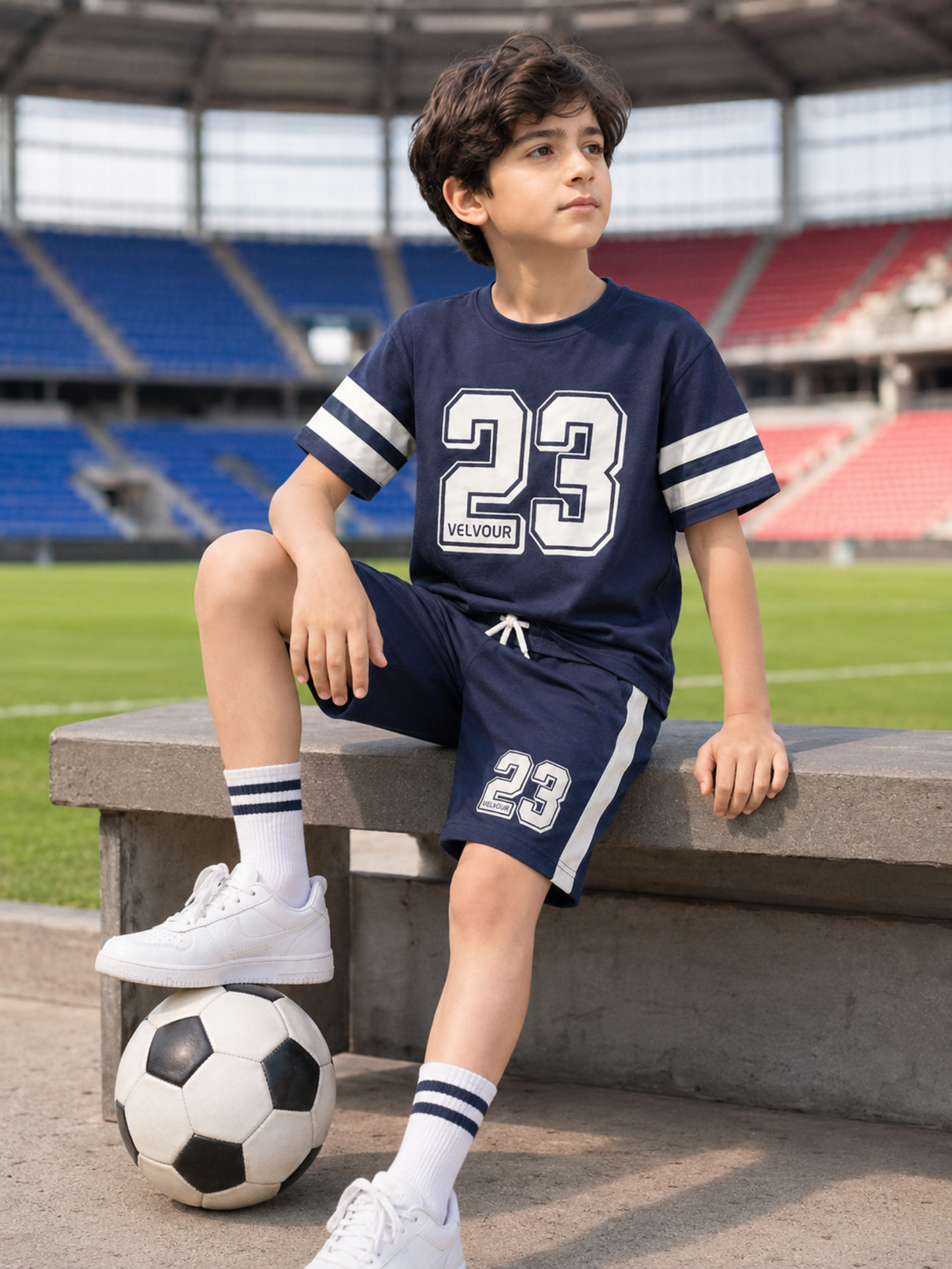 Kids Single Jersey Summer Tarcksuit VST78-B