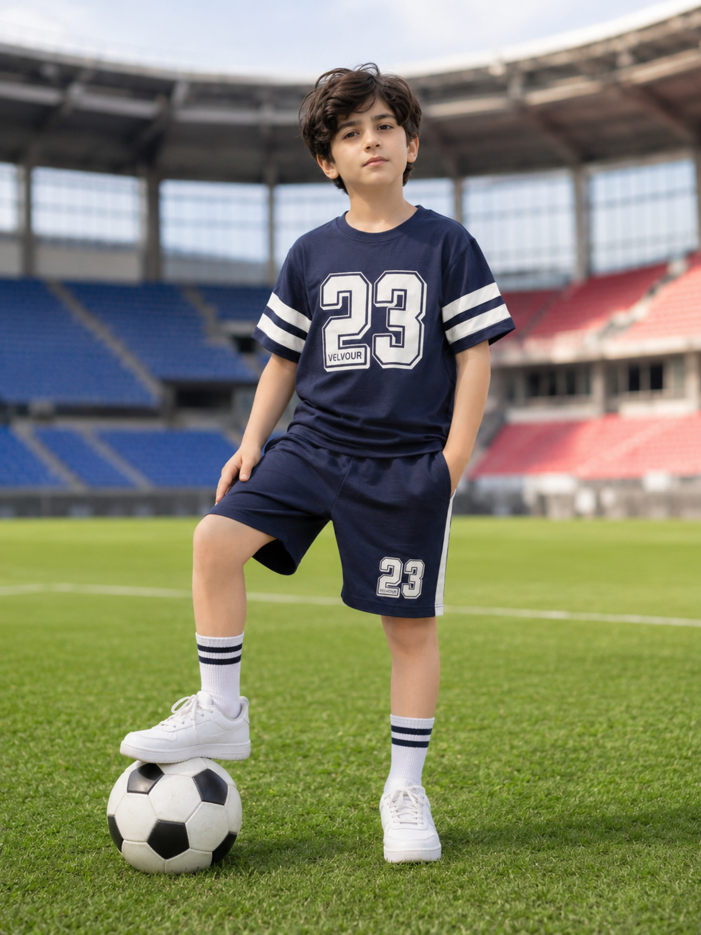 Kids Single Jersey Summer Tarcksuit VST78-B