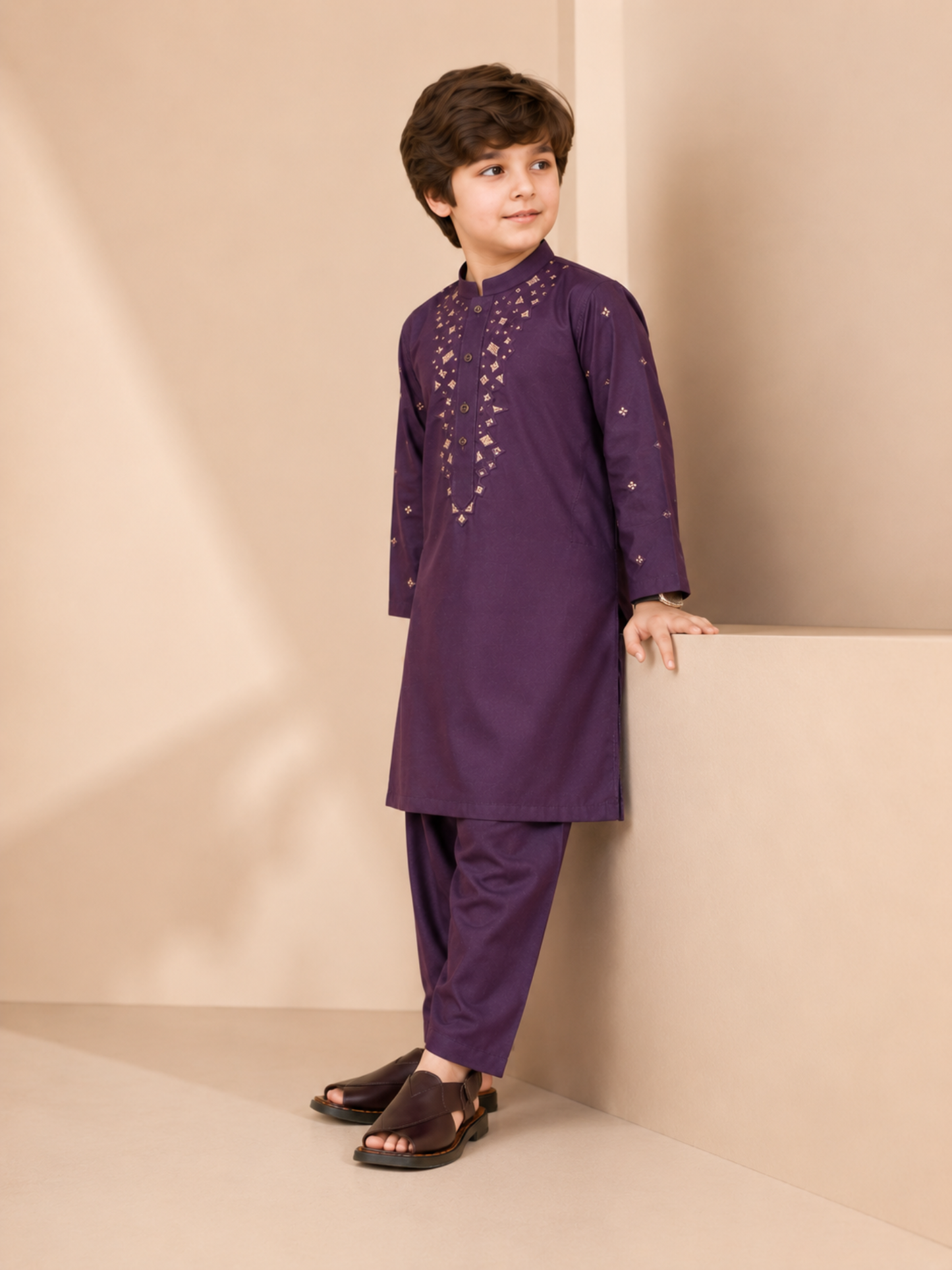 Boys Kurta Trouser Suit 2Pc VB175-C