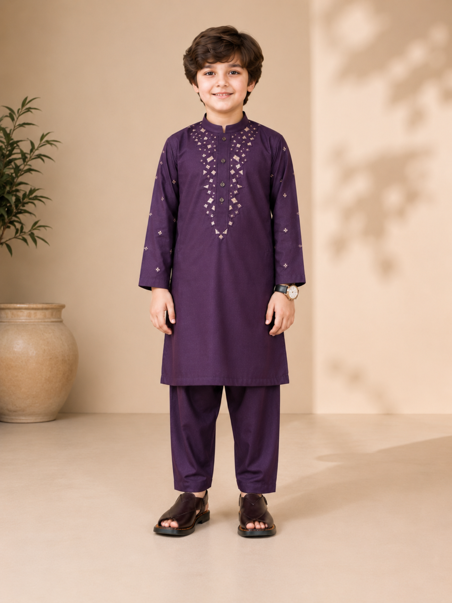 Boys Kurta Trouser Suit 2Pc VB175-C