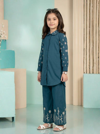 Embroidered Girls Co Ord Set VG215-A