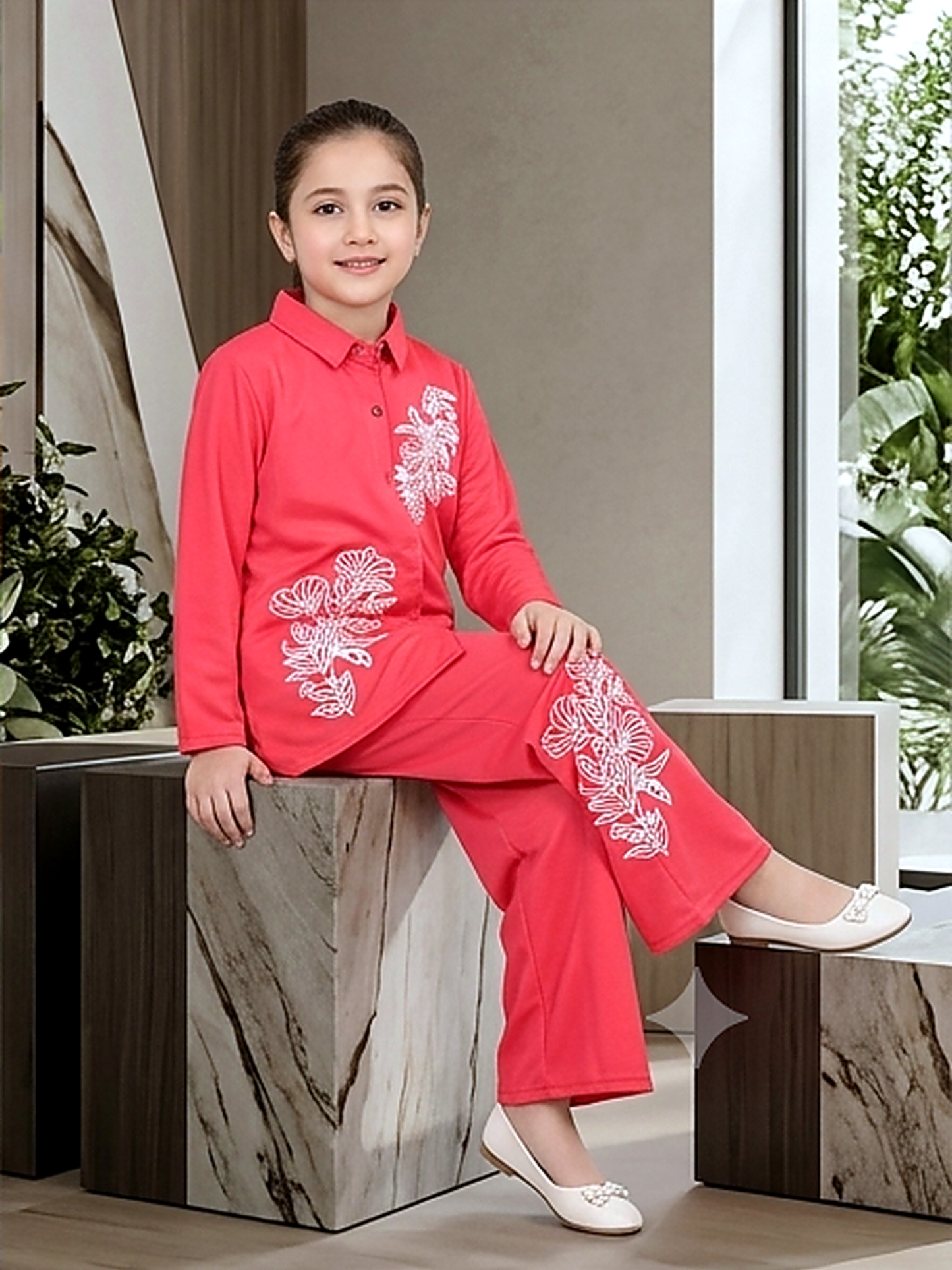 Girls Co Ord Set Printed VG232-A