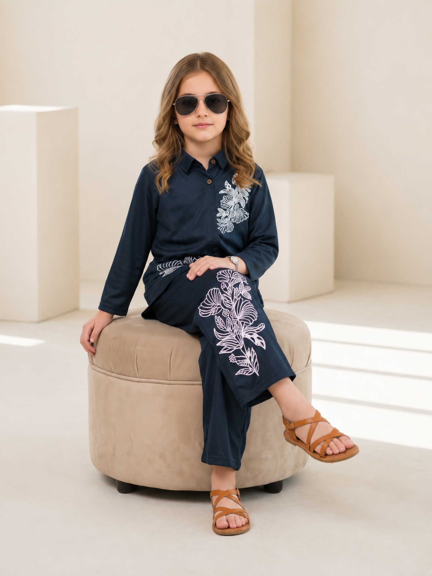 Girls Co Ord Set Printed VG232-B