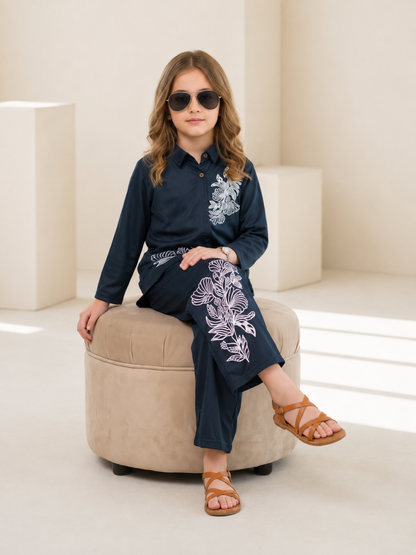 Girls Co Ord Set Printed VG232-B