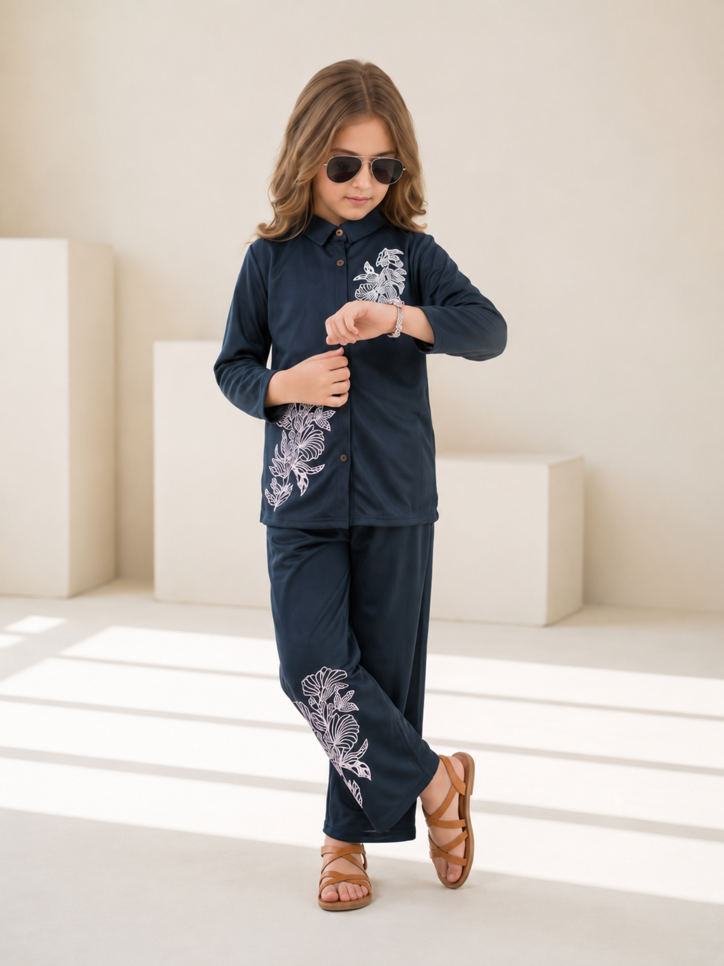 Girls Co Ord Set Printed VG232-B