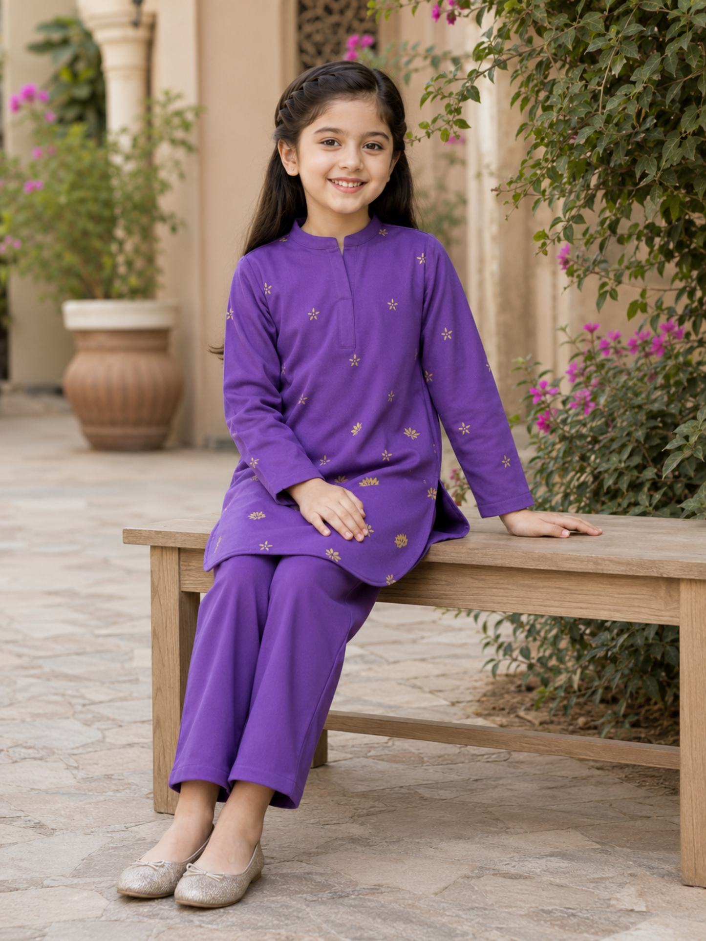 Girls Co Ord Set Printed VG230-A