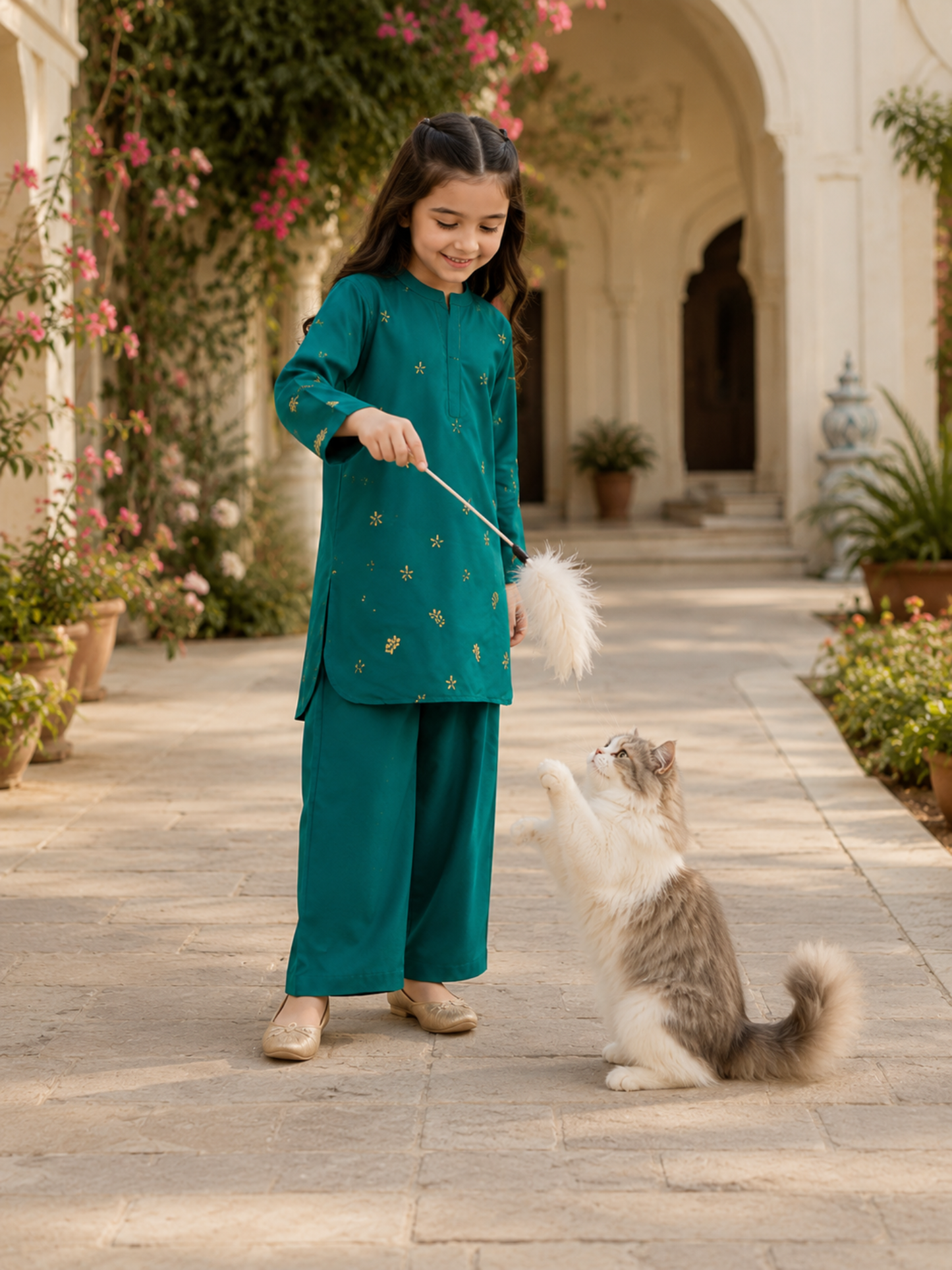 Girls Co Ord Set Printed VG230-B
