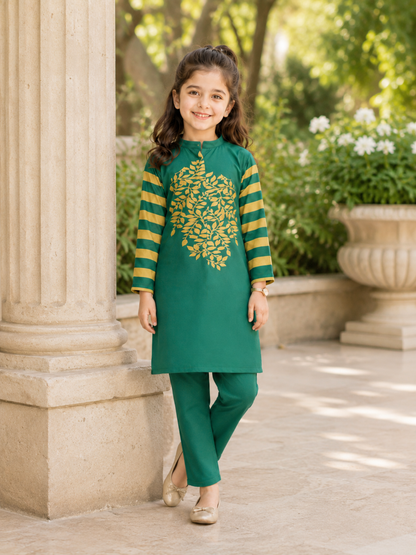Girls Co Ord Set Printed VG231-A