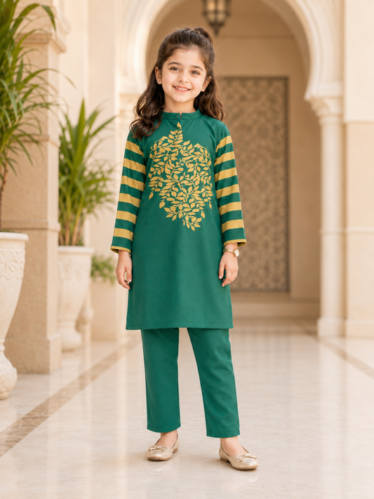 Girls Co Ord Set Printed VG231-A