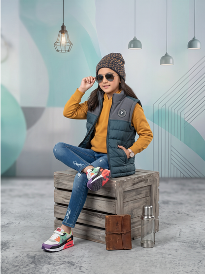 Sleeveless Puffer Jacket Boys & Girls VJ87-B