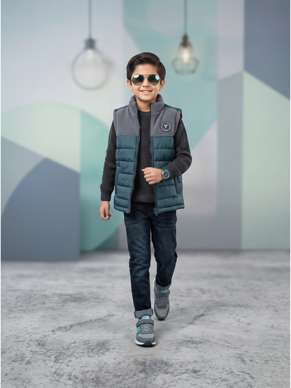 Sleeveless Puffer Jacket Boys & Girls VJ87-B