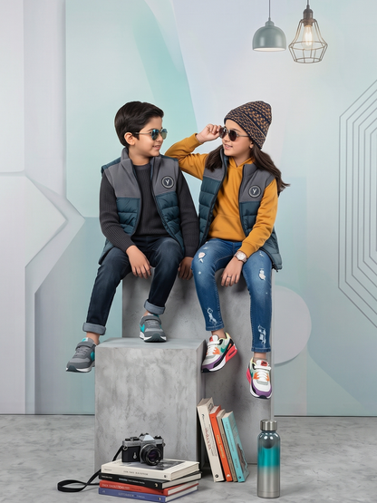 Sleeveless Puffer Jacket Boys & Girls VJ87-B