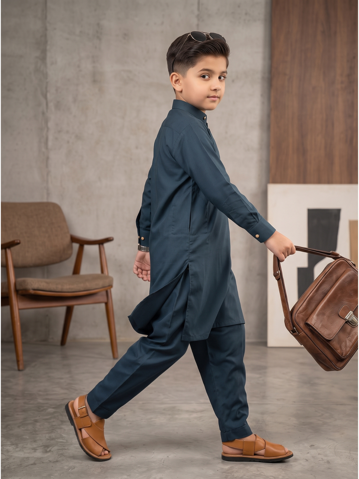 Boys Kurta Shalwar 2Pc suit VB212-B