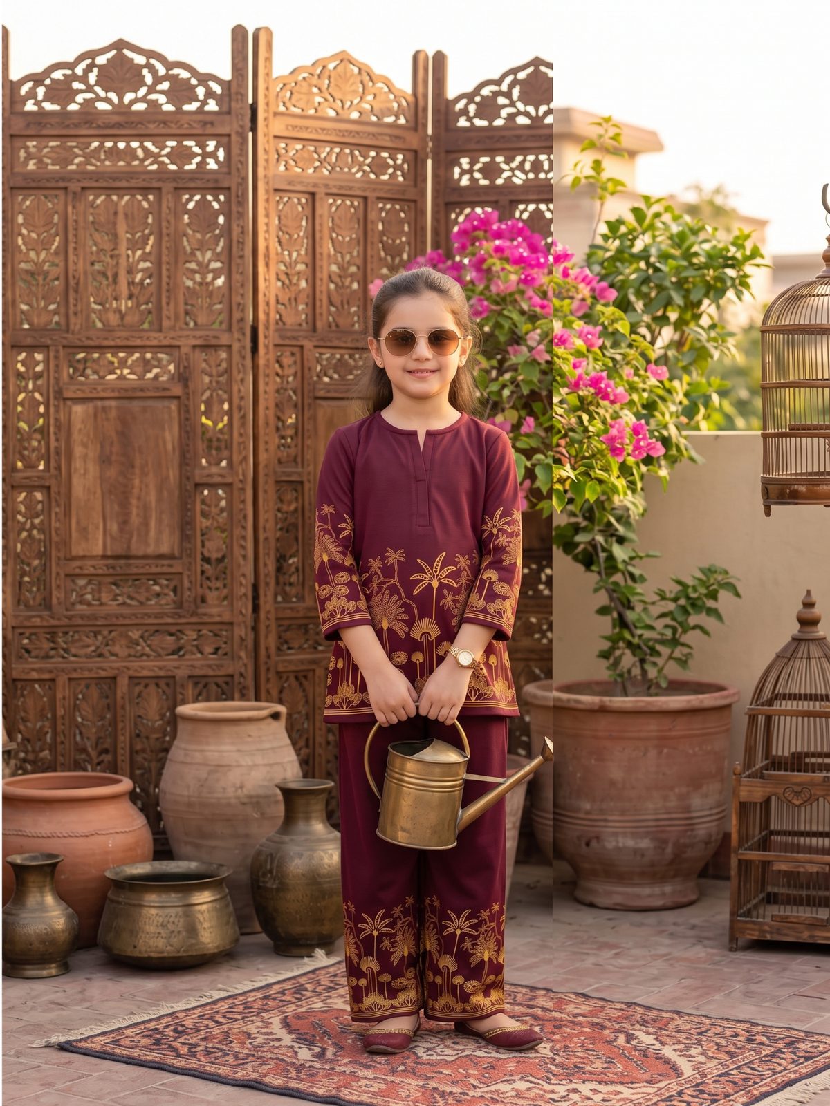 Girls Co Ord Set Printed VG236-A