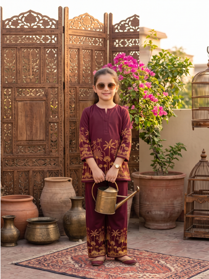 Girls Co Ord Set Printed VG236-A