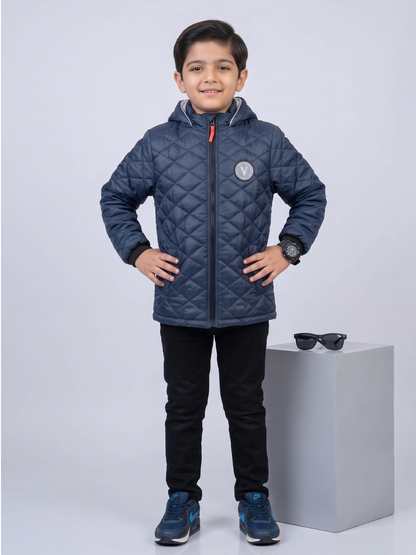 Full Sleeves Hooded Puffer Jacket Boys & Girls VJ93-A