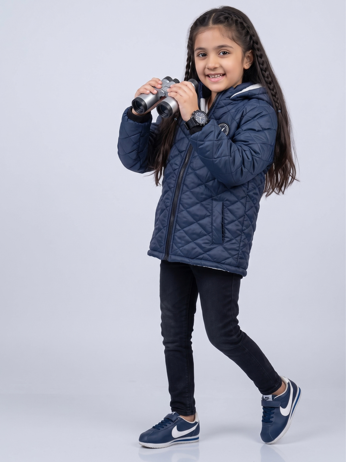 Full Sleeves Hooded Puffer Jacket Boys & Girls VJ93-A