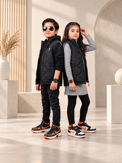 Sleeveless Puffer Jacket Boys & Girls VJ91-A