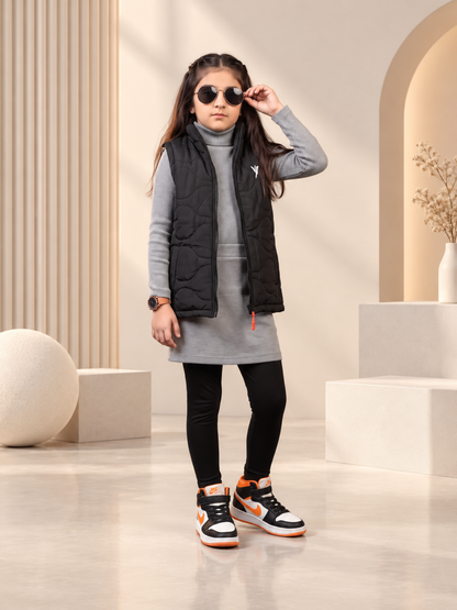 Sleeveless Hooded Gilet For Boys & Girls VJ92-A