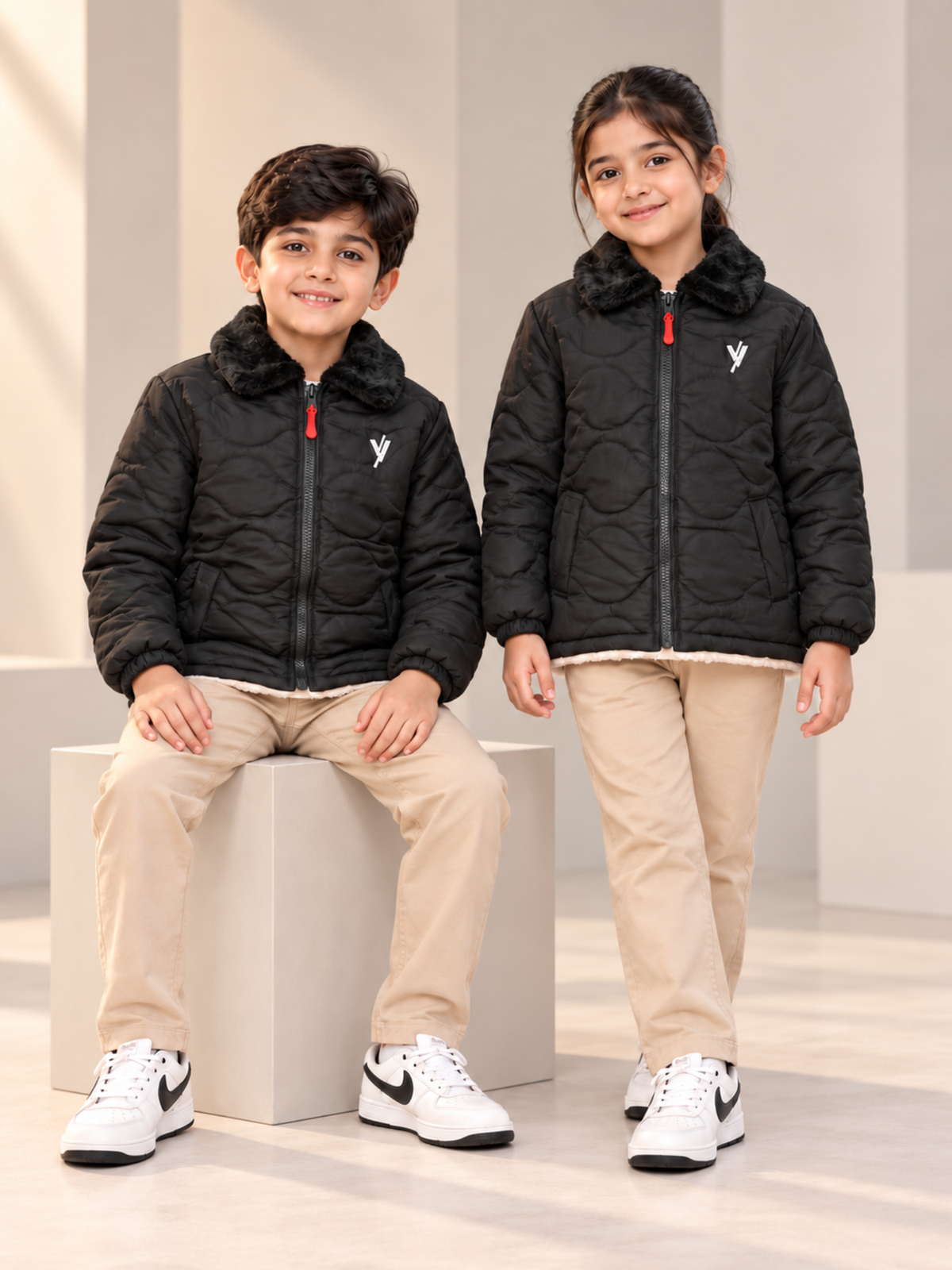 Full Sleeves Puffer Jacket Boys & Girls VJ94-A