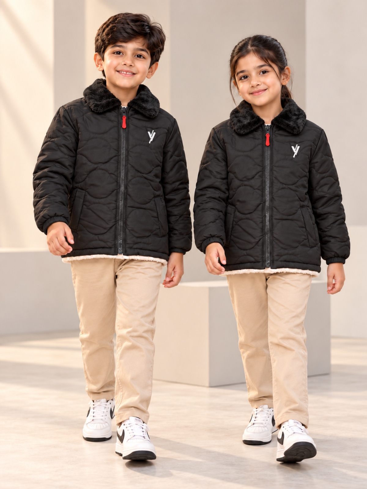 Full Sleeves Puffer Jacket Boys & Girls VJ94-A